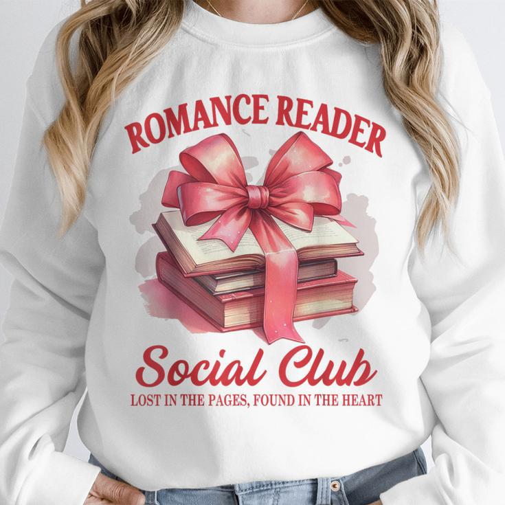 Romance Book Reading Bookish Romance Reader Social Club Unisex Sweatshirt