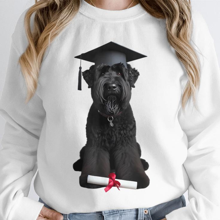 Russian Terrier Dog Graduation Cap Graduate Owner Grad Unisex Sweatshirt