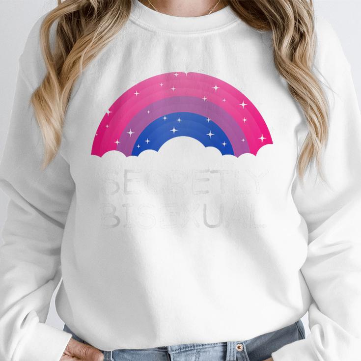 Secretly Bisexual Bi Introvert Bi Pride Antisocial LGBTQ Raglan Baseball Tee Unisex Sweatshirt