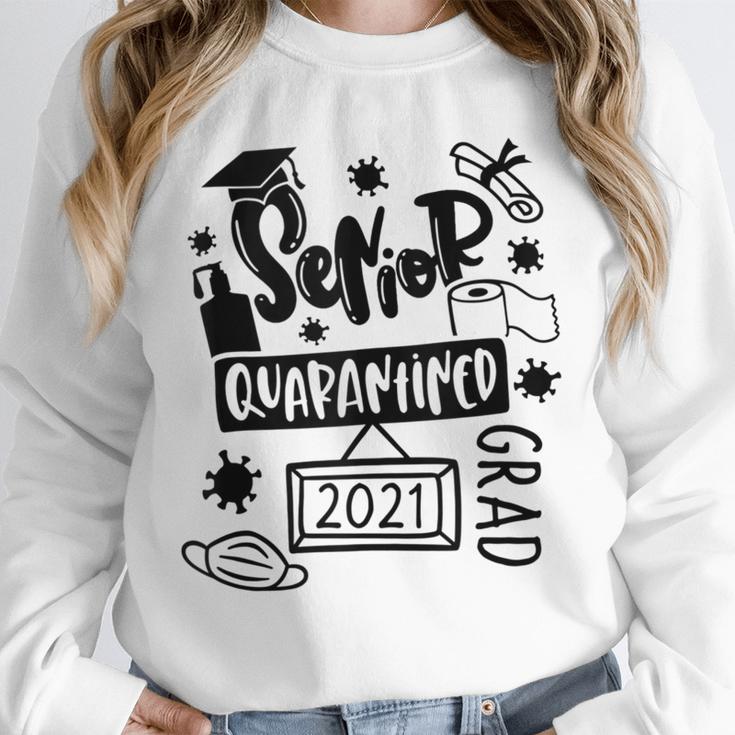 Senior 2021 Graduate 12th Grade Quarantine Senior Graduation Unisex Sweatshirt