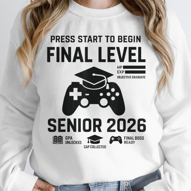 Senior 2026 Final Level Gamer Graduation 2026 Unisex Sweatshirt