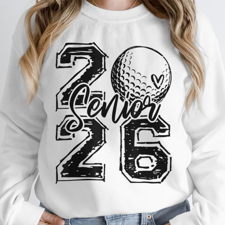 Senior 2026 Golf Player Heart Graduation Girls Teens Unisex Sweatshirt