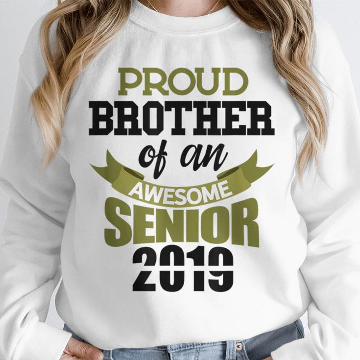 Senior Class Of 2019 Tshirt Graduation Awesome Brother Unisex Sweatshirt