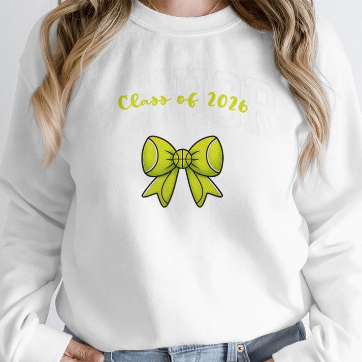 Senior Class Of 2026 Tennis Coquette Bow Graduation Premium Unisex Sweatshirt