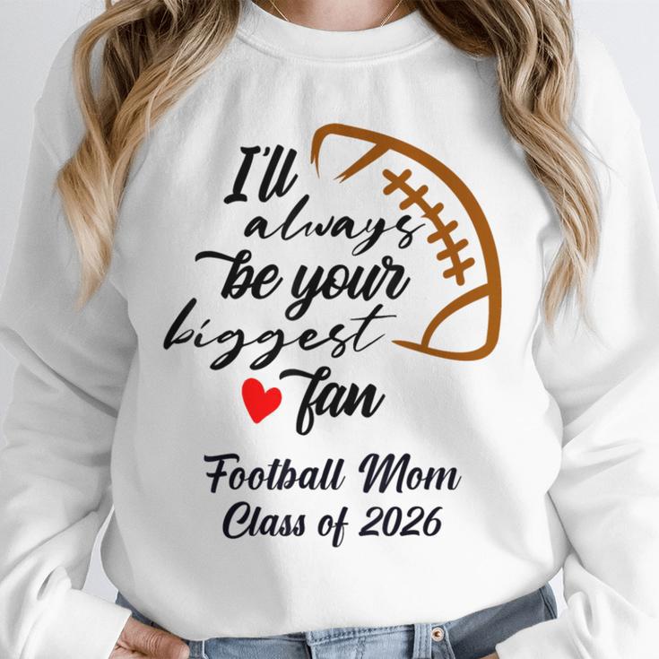 Senior Football Mom Class Of 2026 Graduation Graduate Unisex Sweatshirt