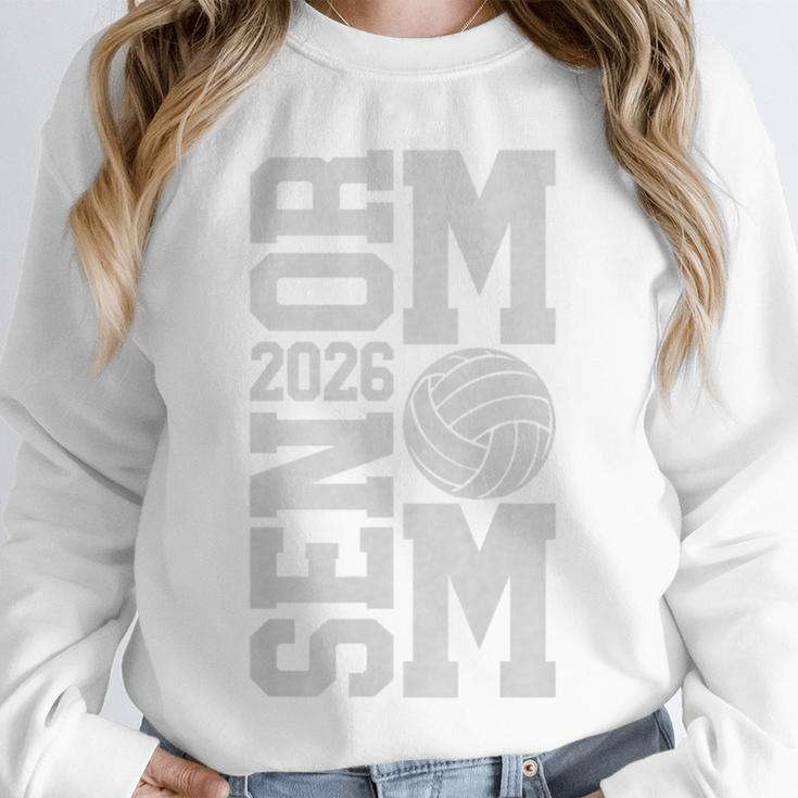 Senior Volleyball Mom 2026 Class Graduation Volleyball Premium Tri-Blend Unisex Sweatshirt