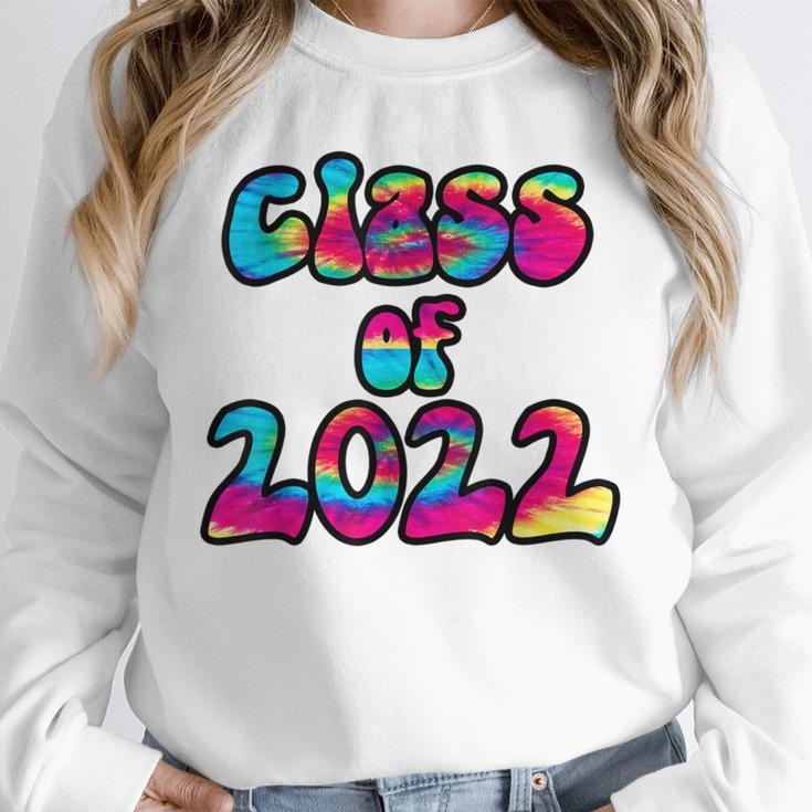 Senior Year 2022 Class Of 2022 Graduation Tie Dye Groovy Unisex Sweatshirt