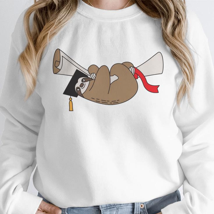 Sloth Graduation Shirt I Did It Diploma Grad Unisex Sweatshirt