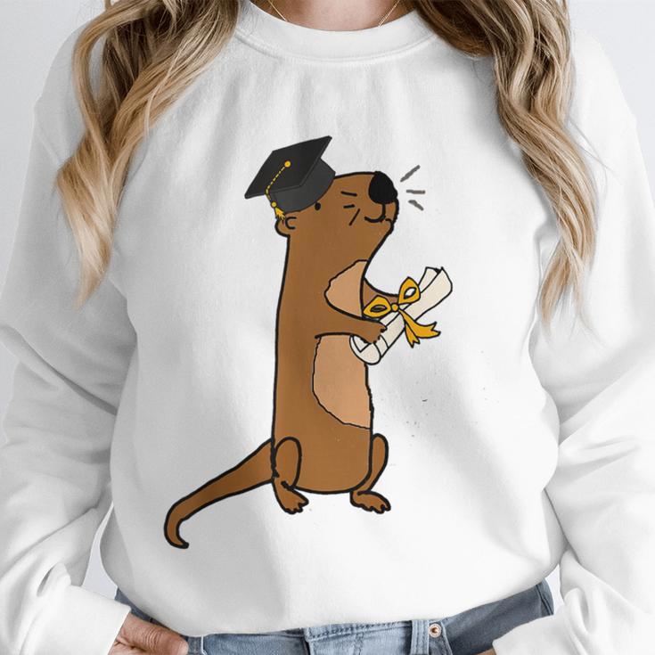 SmileteesGrad Cute Sea Otter Graduation T-Shirt Unisex Sweatshirt