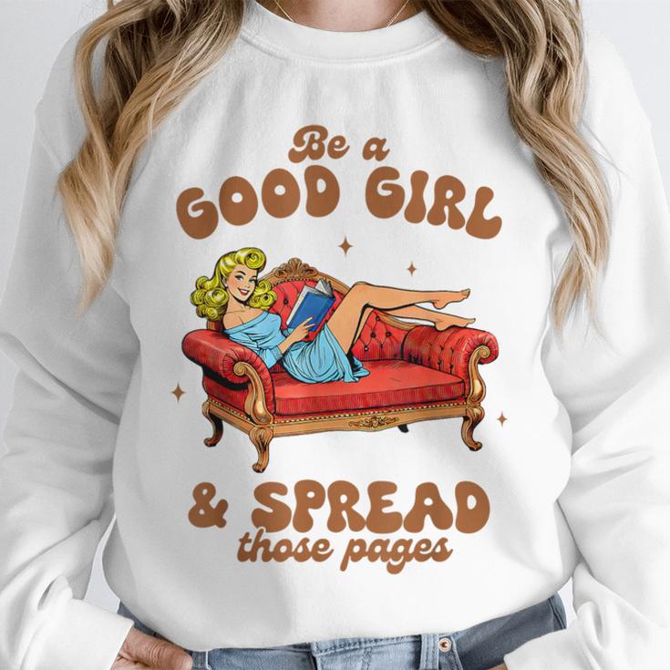 Smut Reader Be A Good Girl & Spread Those Pages Spicy Book Unisex Sweatshirt Smut Reader Be A Good Girl & Spread Those Pages Spicy Book Unisex Sweatshirt