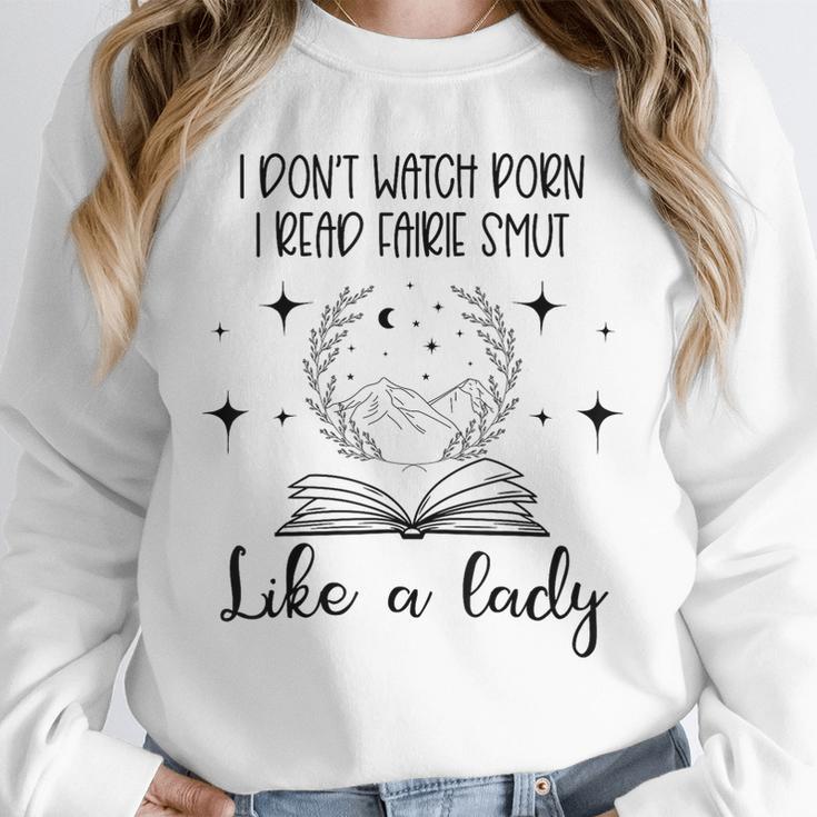 Smutty Book Lovers Romantasy Dark Fairy Tales Romance Reader I Dont Watch Porn Small Grey Unisex Sweatshirt Smutty Book Lovers Romantasy Dark Fairy Tales Romance Reader I Dont Watch Porn Small Grey Unisex Sweatshirt