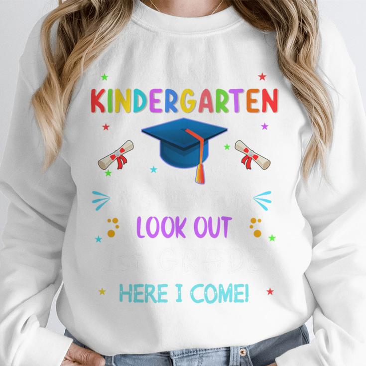 So Long Kindergarten Graduation Look Out 1st Grade 2025 Kids Premium Tri-Blend Unisex Sweatshirt