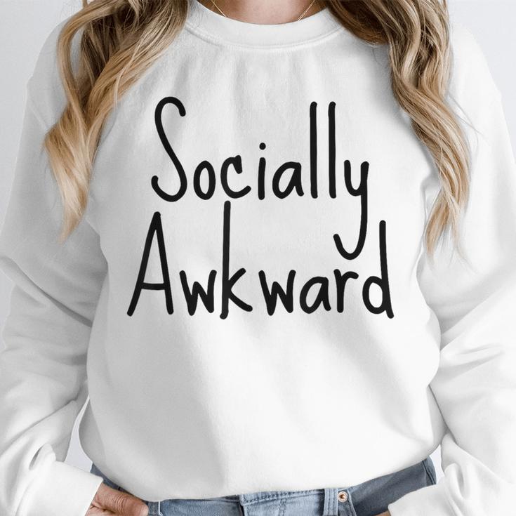 Socially Awkward Introvert Anxious Social Awkwardness Unisex Sweatshirt Socially Awkward Introvert Anxious Social Awkwardness Unisex Sweatshirt