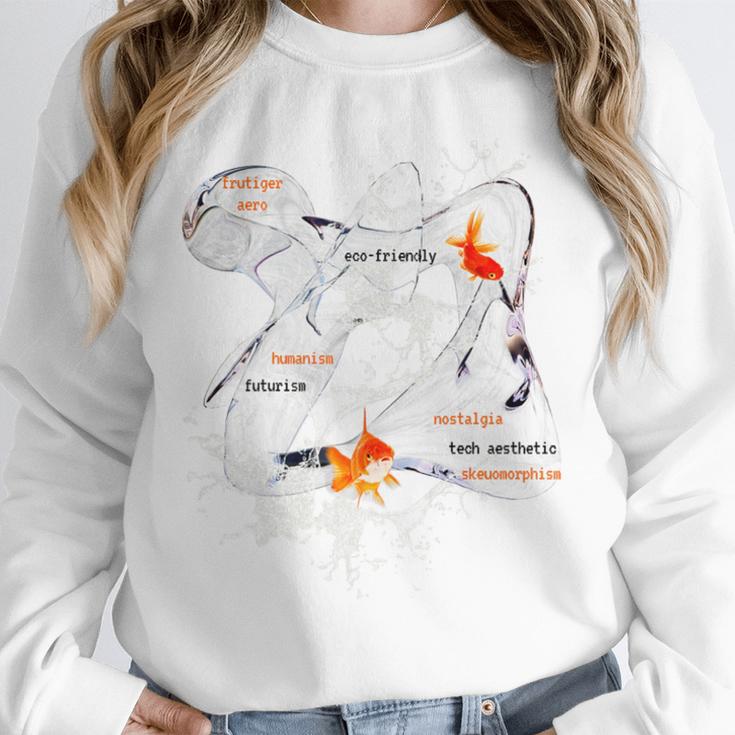 Splash Water Frutiger Aero Y2K Style Clownfish Premium Unisex Sweatshirt Splash Water Frutiger Aero Y2K Style Clownfish Premium Unisex Sweatshirt
