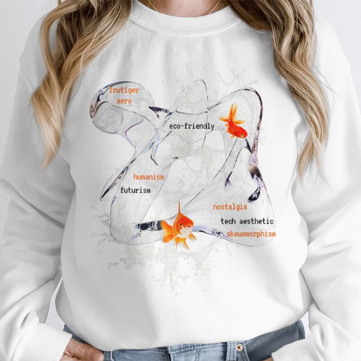 Splash Water Frutiger Aero Y2K Style Clownfish Unisex Sweatshirt
