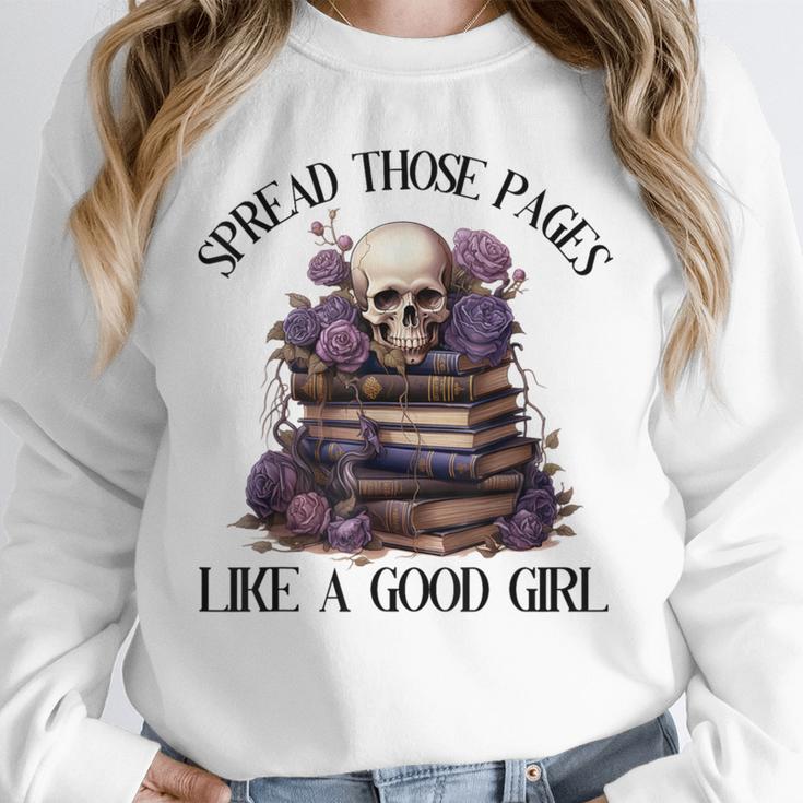 Spread Those Pages Like A Good Girl Dark Romance Spicy Books Unisex Sweatshirt Spread Those Pages Like A Good Girl Dark Romance Spicy Books Unisex Sweatshirt