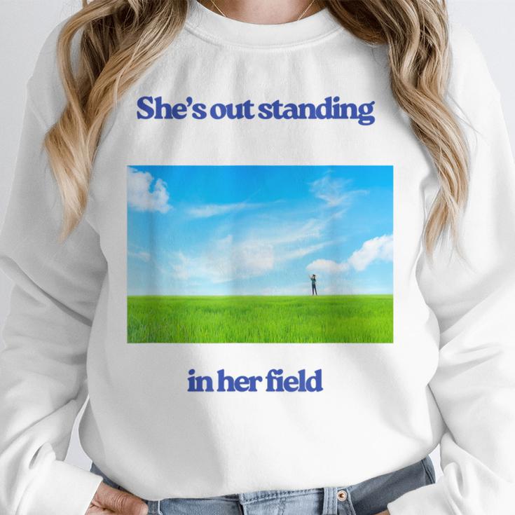 Out Standing In Her Field Graduation Tee Unisex Sweatshirt