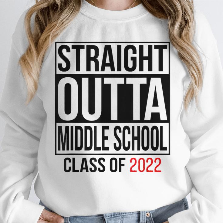 Straight Outta Middle School Graduation Shirt Class Of 2022 Unisex Sweatshirt
