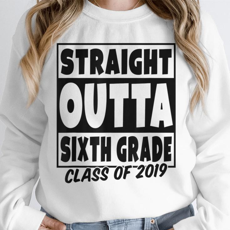 Straight Outta Sixth Grade Class Of 2019 Graduation Unisex Sweatshirt