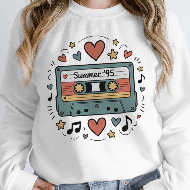 Summer ’95 Retro Cassette Tape Nostalgia Music Lover Premium Tri-Blend Unisex Sweatshirt