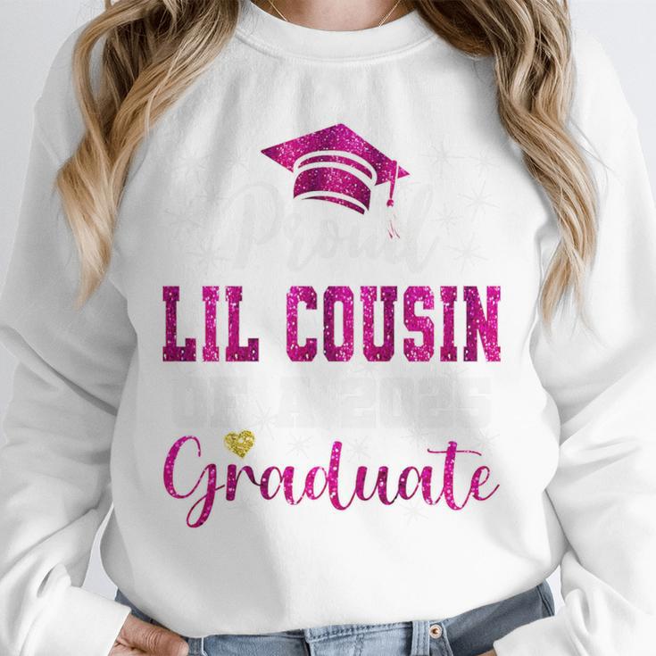 Super Proud Little Cousin Of 2025 Graduate Graduation Family Premium Tri-Blend Unisex Sweatshirt