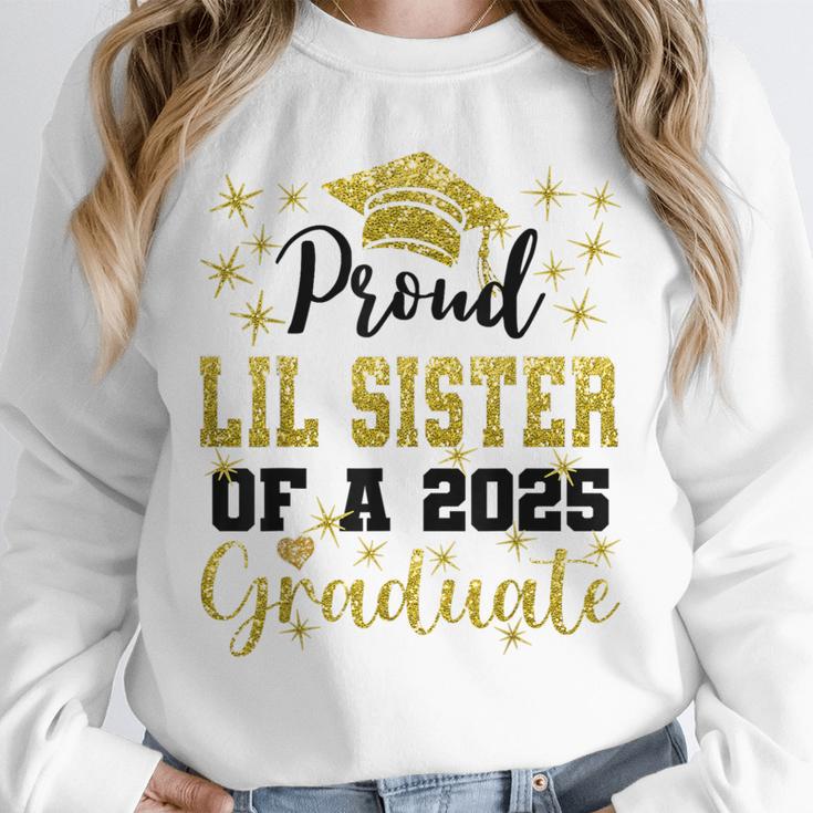 Super Proud Little Sister Of 2025 Graduate Graduation Family Unisex Sweatshirt