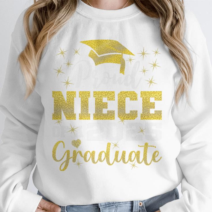 Super Proud Niece Of 2025 Graduate Senior Graduation Family Premium Unisex Sweatshirt