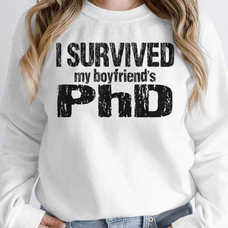I Survived My Boyfriend's PhD Graduation T-Shirt Unisex Sweatshirt