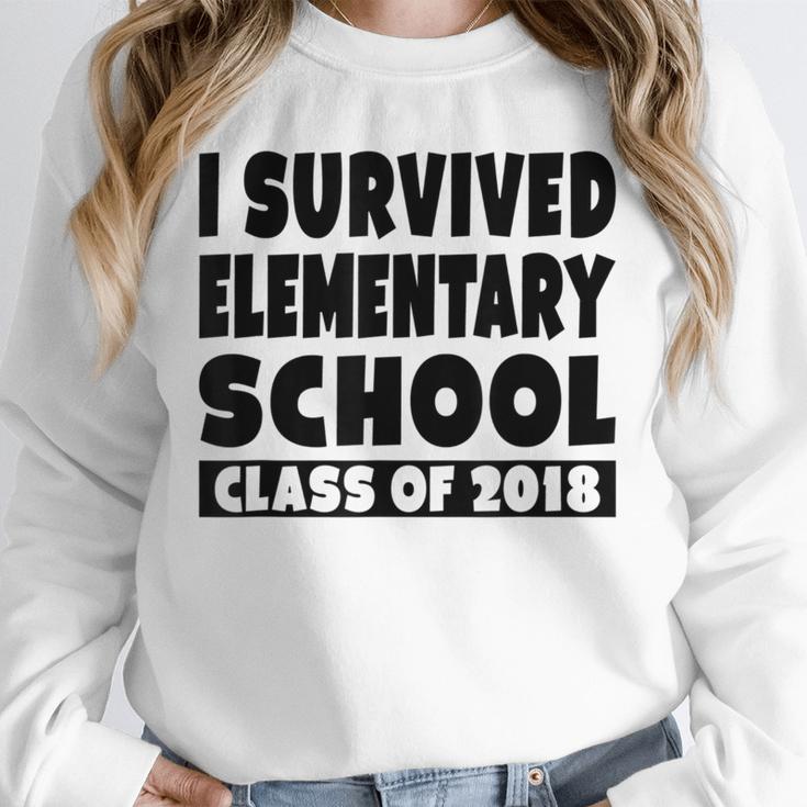 I Survived Elementary School Class Of 2018 Graduation Shirt Unisex Sweatshirt