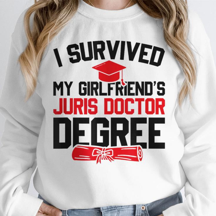 I Survived My Girlfriend's Juris Doctor Degree Graduation Unisex Sweatshirt