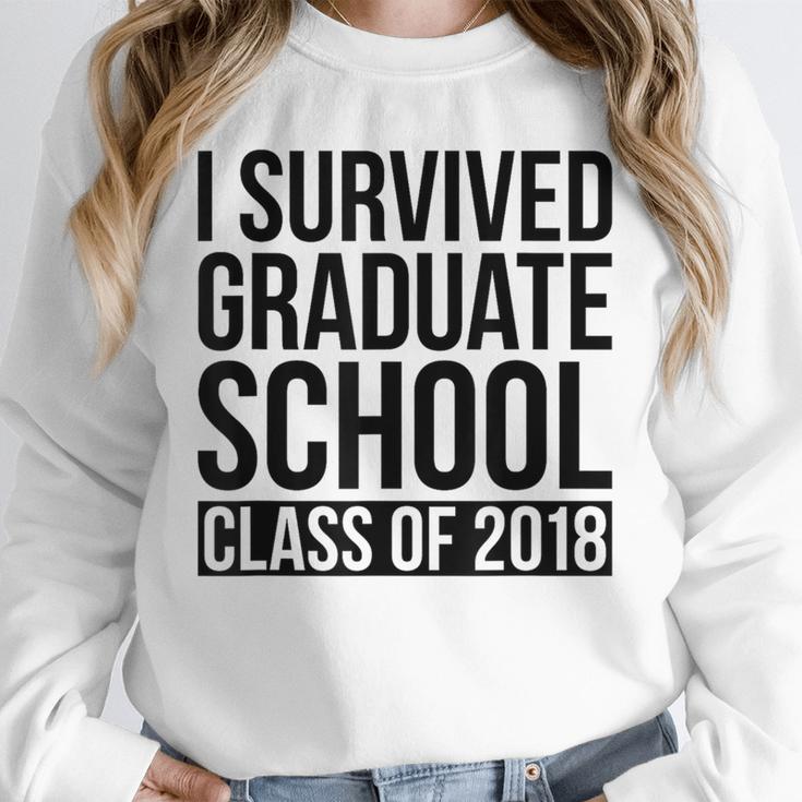 I Survived Graduate School Class Of 2018 Graduation Unisex Sweatshirt