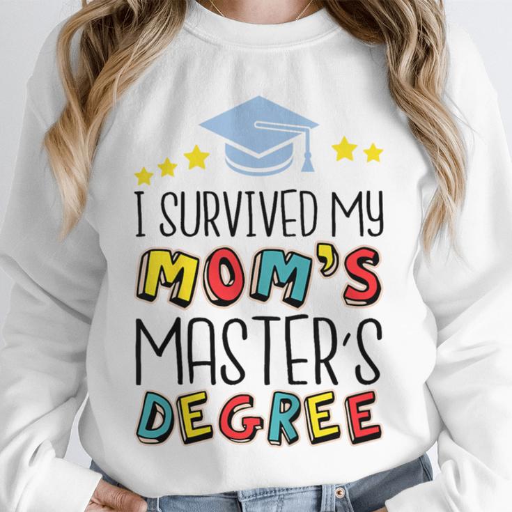 I Survived My Mom's Master's Degree Master Graduation Unisex Sweatshirt