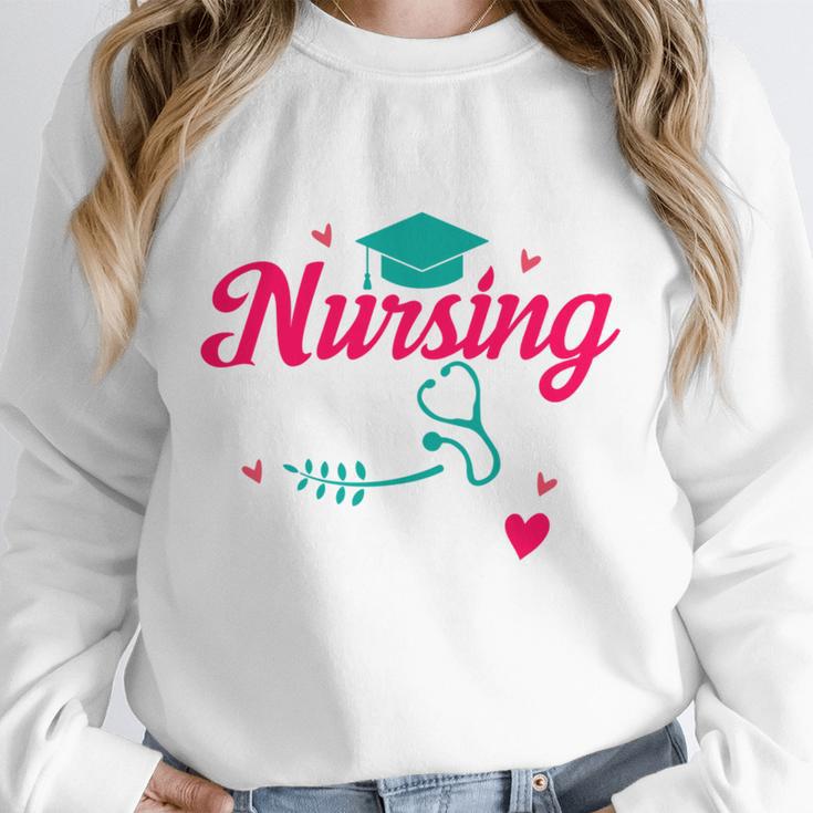 I Survived Nursing School Class Of 2026 Nurse Graduation Unisex Sweatshirt