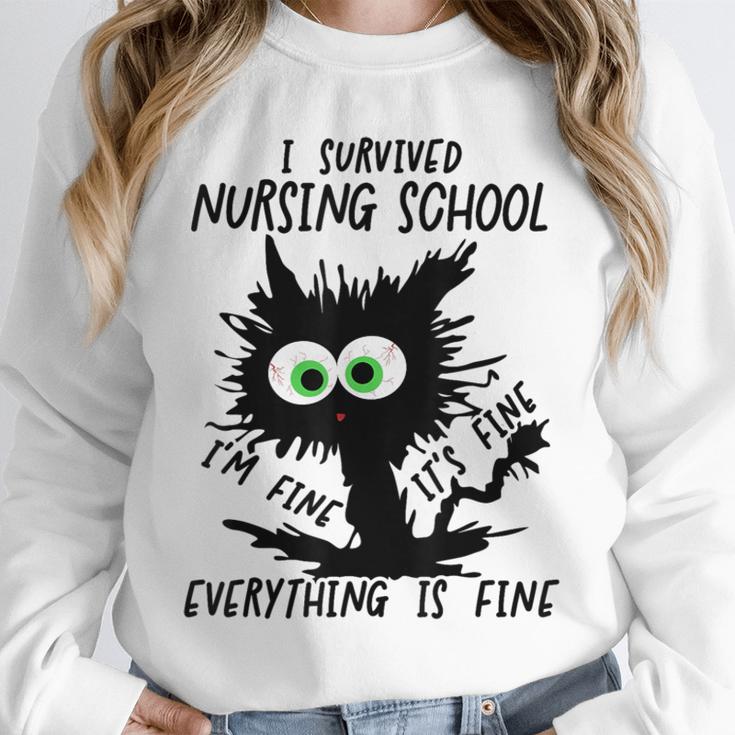 I Survived Nursing School Graduation 2026 Nurse School Grad Unisex Sweatshirt
