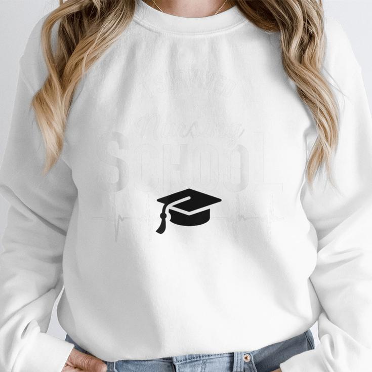 I Survived Nursing School Graduation RN NurseShirt Unisex Sweatshirt