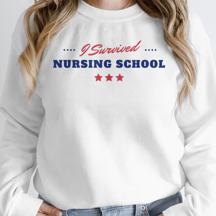 Survived Nursing School Graduation Student Unisex Sweatshirt
