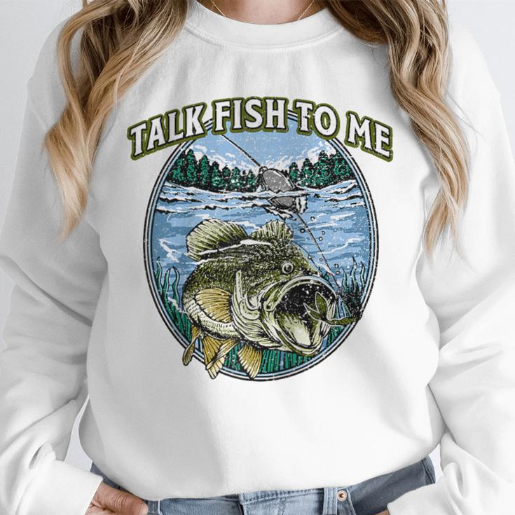 Talk Fish To Me Introvert Fishing Antisocial Fisherman Raglan Baseball Tee Unisex Sweatshirt Talk Fish To Me Introvert Fishing Antisocial Fisherman Raglan Baseball Tee Unisex Sweatshirt