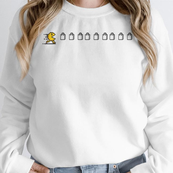 Thanksgiving Fun Nostalgia Pixels Shopping Therapy Unisex Sweatshirt