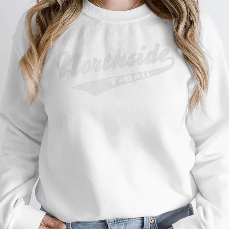 Throwback Northside T-Ball Youth Baseball Retro Nostalgia Premium Unisex Sweatshirt