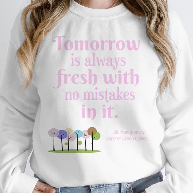 Tomorrow Is Fresh Anne Of Green Gables Book Quote Shirt Premium Tri-Blend Unisex Sweatshirt