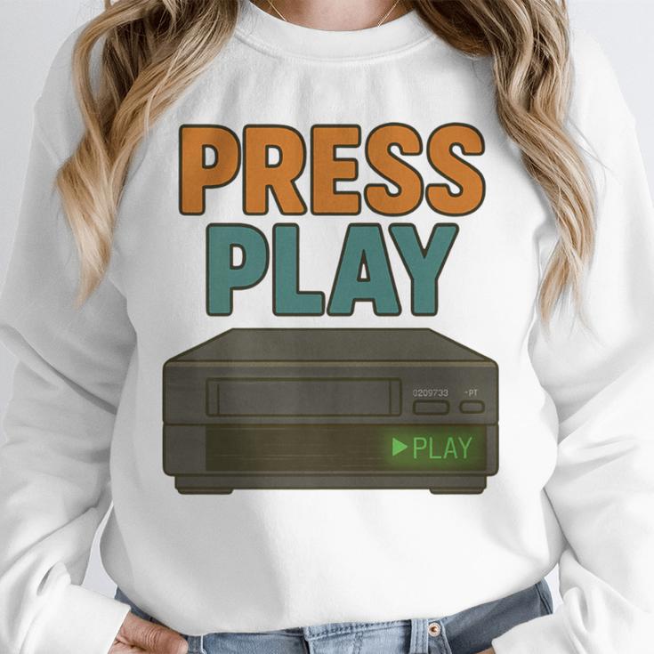 VHS Cassette Retro Analog Nostalgia Theme Premium Unisex Sweatshirt VHS Cassette Retro Analog Nostalgia Theme Premium Unisex Sweatshirt