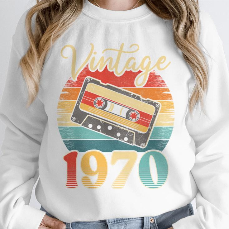 Vintage 1970 Retro Cassette Tape 70s Born Nostalgia Birthday Unisex Sweatshirt Vintage 1970 Retro Cassette Tape 70s Born Nostalgia Birthday Unisex Sweatshirt