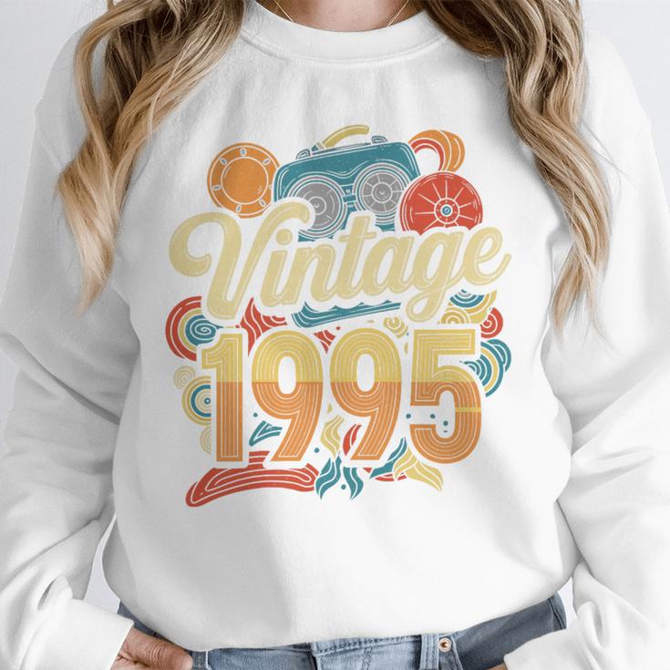 Vintage 1995 Retro Classic 90s Nostalgia Throwback Vibe Premium Tri-Blend Unisex Sweatshirt