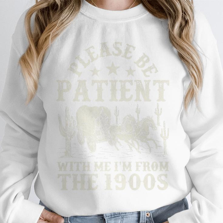 Vintage Please Be Patient With Me I'm From The 1900s For Men Premium Unisex Sweatshirt
