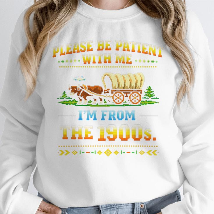 Vintage Please Be Patient With Me I'm From The 1900s Premium Tri-Blend Unisex Sweatshirt