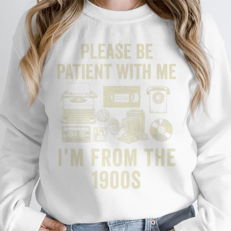 Vintage Please Be Patient With Me I'm From The 1900s Premium Unisex Sweatshirt