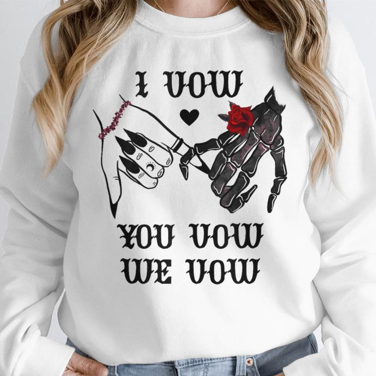 I Vow You Vow We Vow Merch Dark Romance Smutty Book Smutt Unisex Sweatshirt