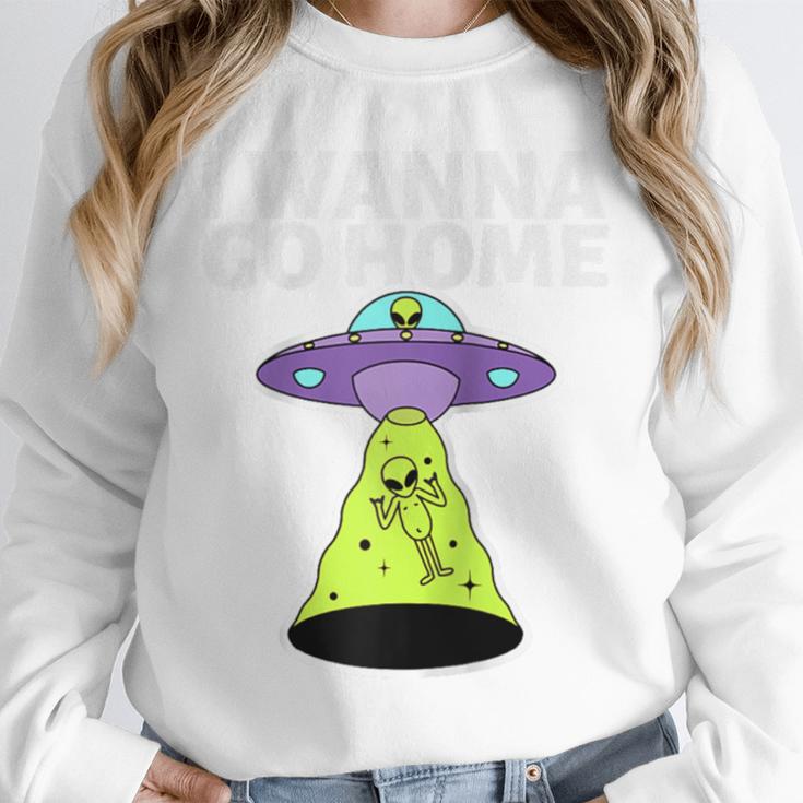 I Wanna Go Home Introvert UFO UAP Flying Saucer Trippy Alien Raglan Baseball Tee Unisex Sweatshirt I Wanna Go Home Introvert UFO UAP Flying Saucer Trippy Alien Raglan Baseball Tee Unisex Sweatshirt