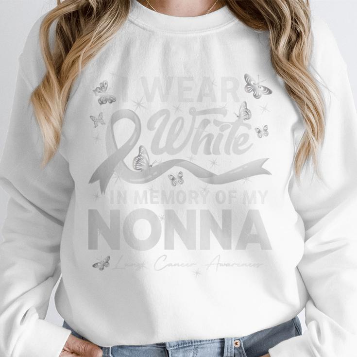 I Wear In Memory Of My Nonna Lung Cancer Unisex Sweatshirt