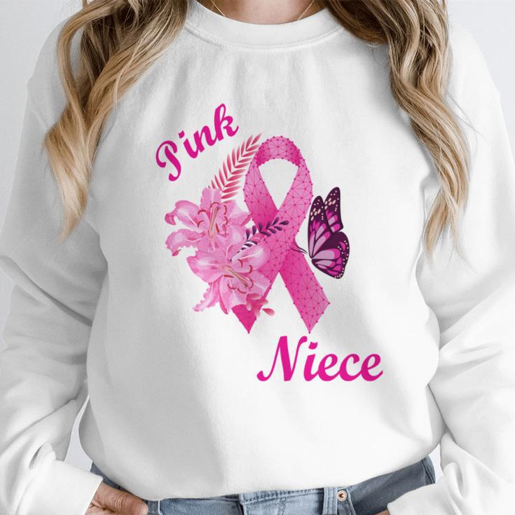 I Wear Pink In Memory Of My Niece Breast Cancer Awareness Unisex Sweatshirt